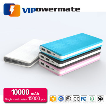 Mini high capacity smart mobile phone universal portable power bank charger 10000mah for samsung, iphone
